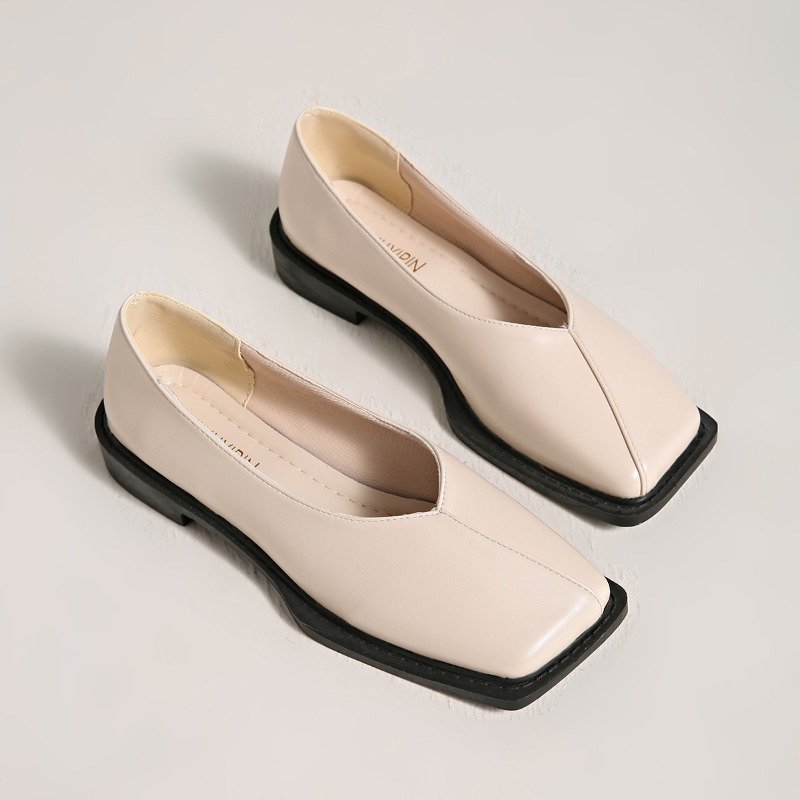 Women'S Shoes Non Slip - Slip-on Block Heel Single Shoes Fashion