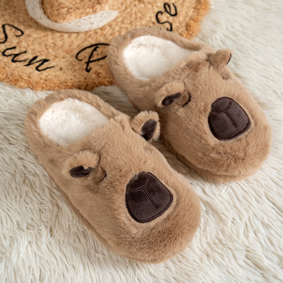 Women Shoes For Winter - Women's Cartoon Slippers Cute Capybara Pattern