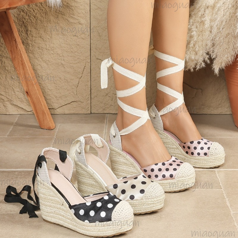 2026 New Spring Summer Women's - مراجعة Espadrille Wedge Shoes وسعره