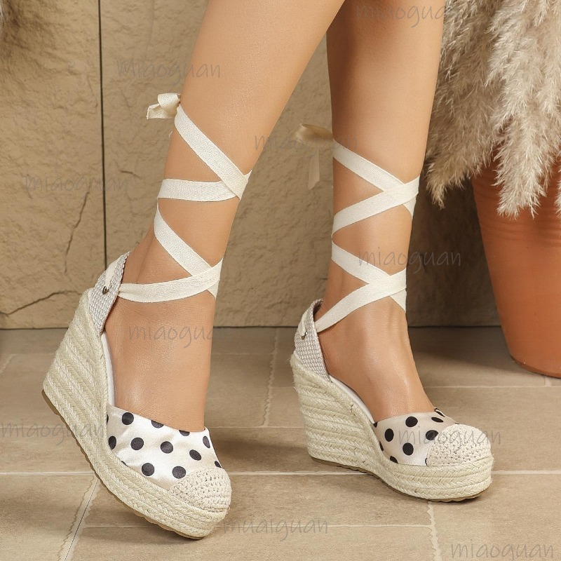 2026 New Spring Summer Women's - مراجعة Espadrille Wedge Shoes وسعره