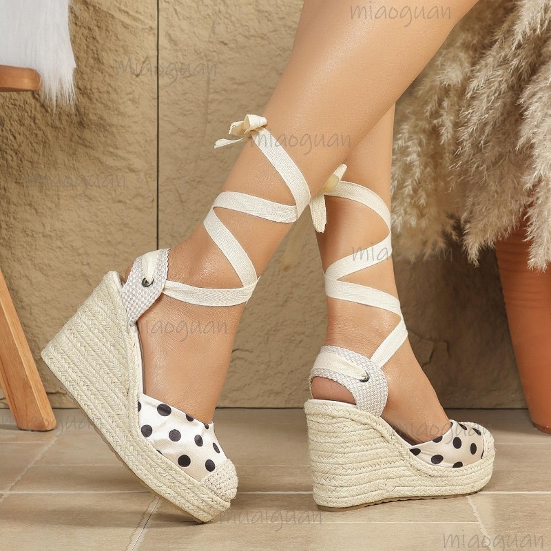 2026 New Spring Summer Women's - مراجعة Espadrille Wedge Shoes وسعره