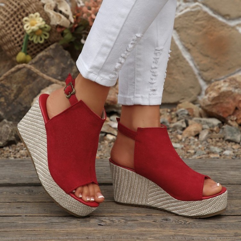 Women Sandals Summer Wedge Pla - مراجعة Espadrille Wedge Shoes وسعره