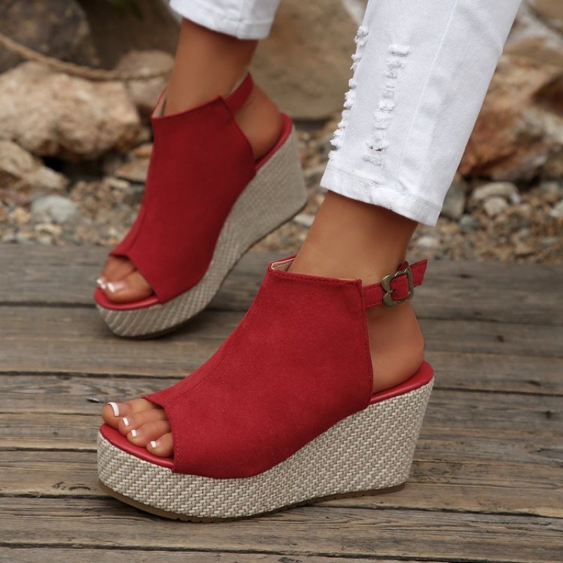 Women Sandals Summer Wedge Pla - مراجعة Espadrille Wedge Shoes وسعره