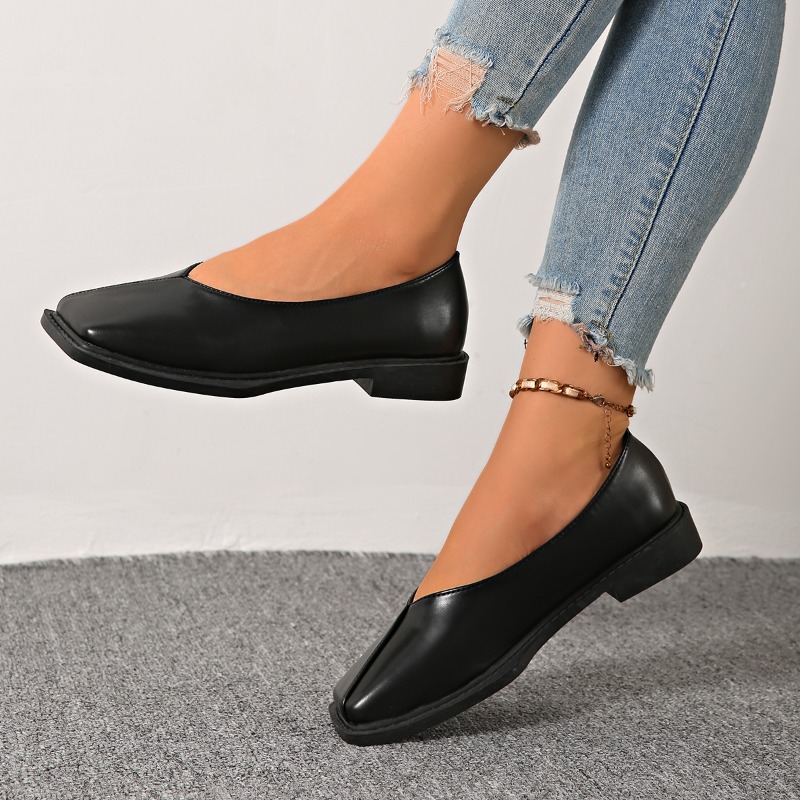 Slip-on Block Heel Single Shoe - مراجعة Women'S Shoes Non Slip وسعره