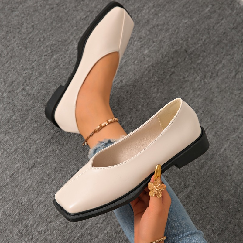 Slip-on Block Heel Single Shoe - مراجعة Women'S Shoes Non Slip وسعره