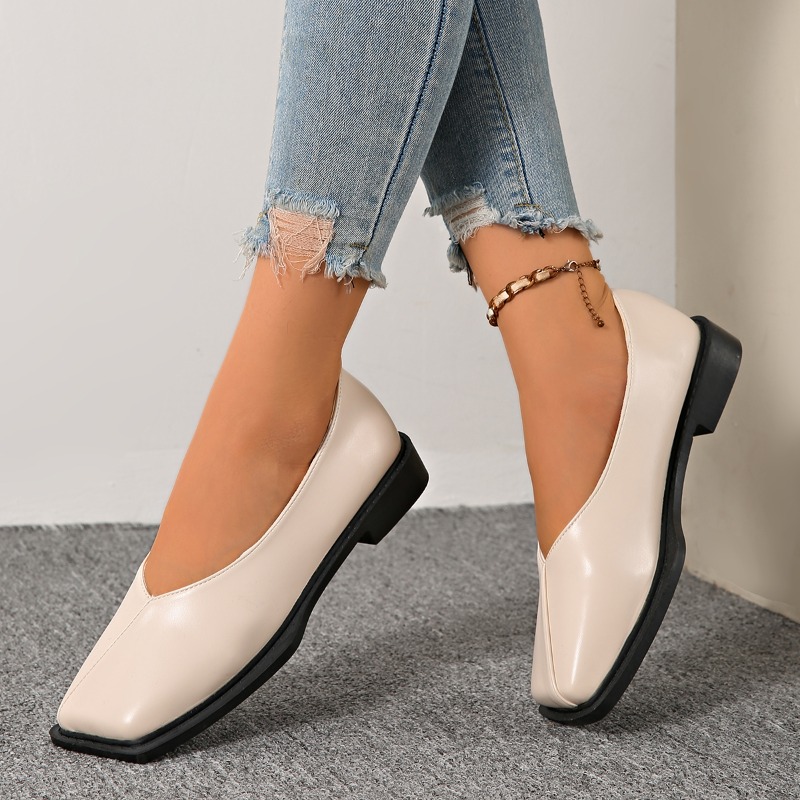 Slip-on Block Heel Single Shoe - مراجعة Women'S Shoes Non Slip وسعره