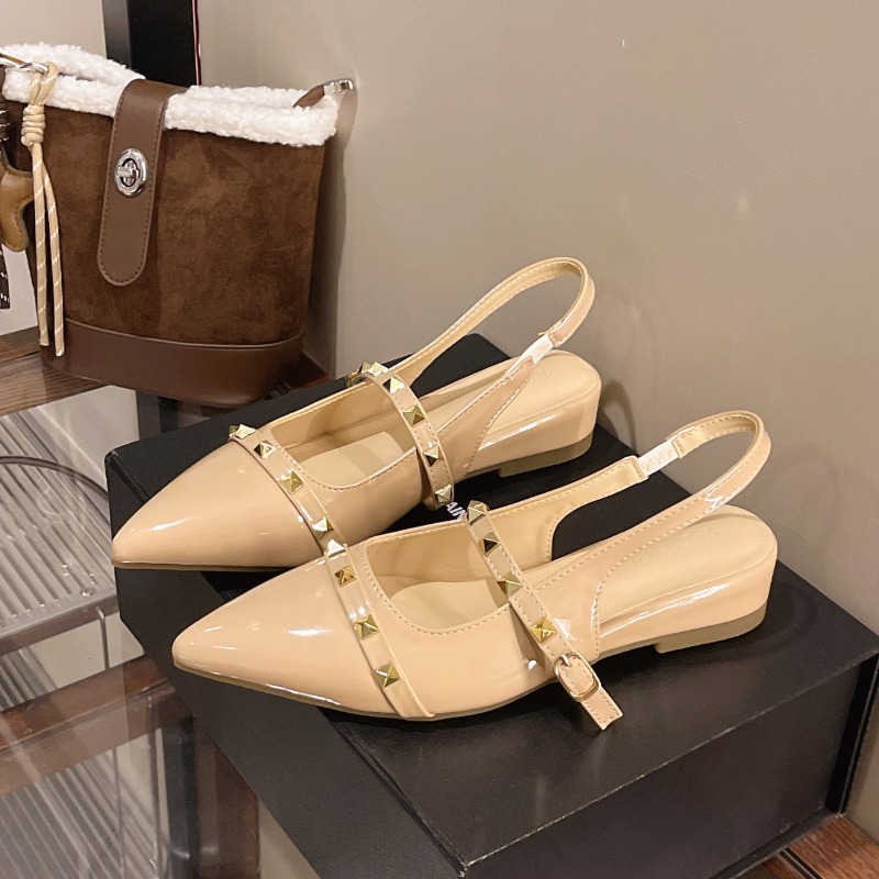 2026 New Style French Rivet He - مراجعة Pointed Toe Flat وسعره