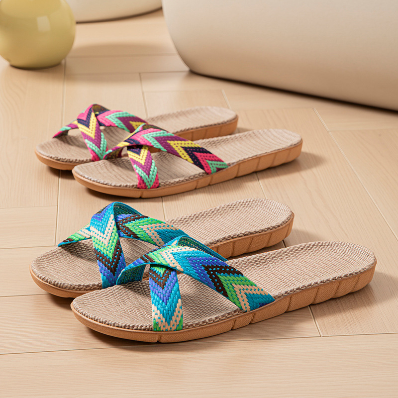 Hemp Women's Slippers Home Sum - مراجعة Women'S Shoes Non Slip وسعره