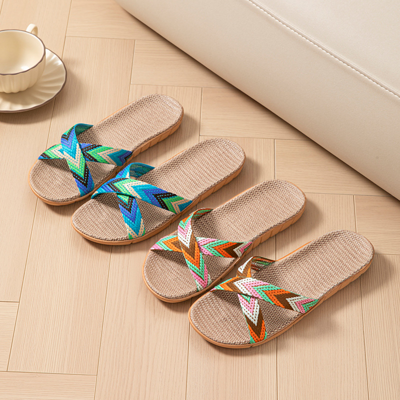 Hemp Women's Slippers Home Sum - مراجعة Women'S Shoes Non Slip وسعره