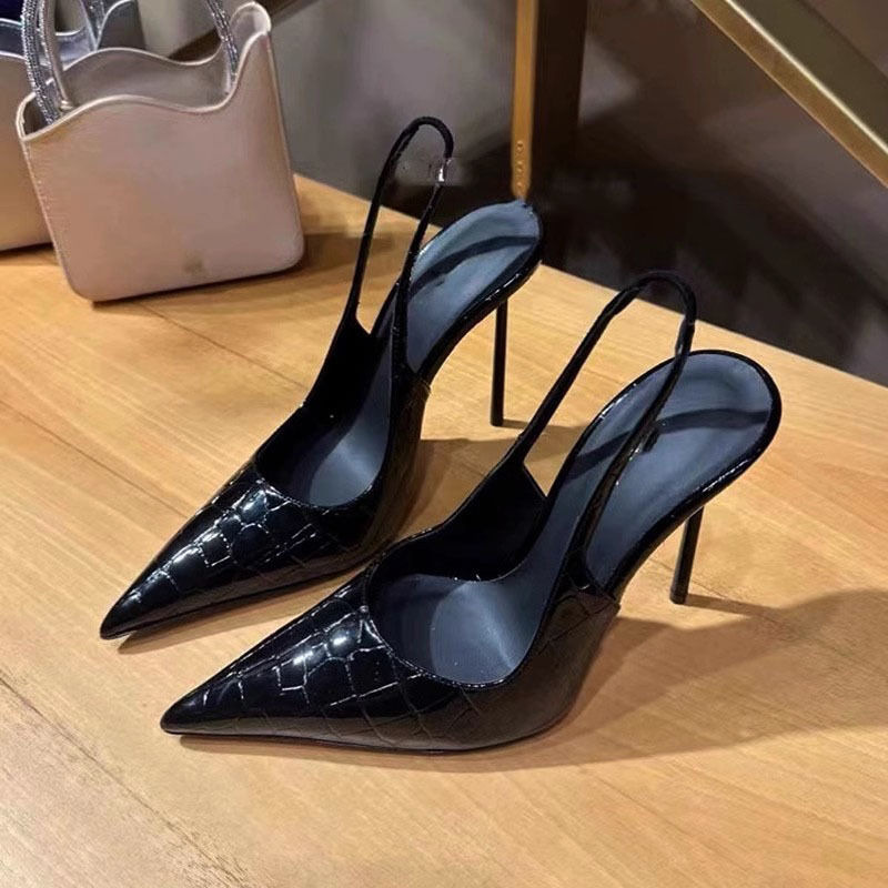 Women 7CM Sandals Black Patent - مراجعة Women'S Shoes Size 40 In Us وسعره