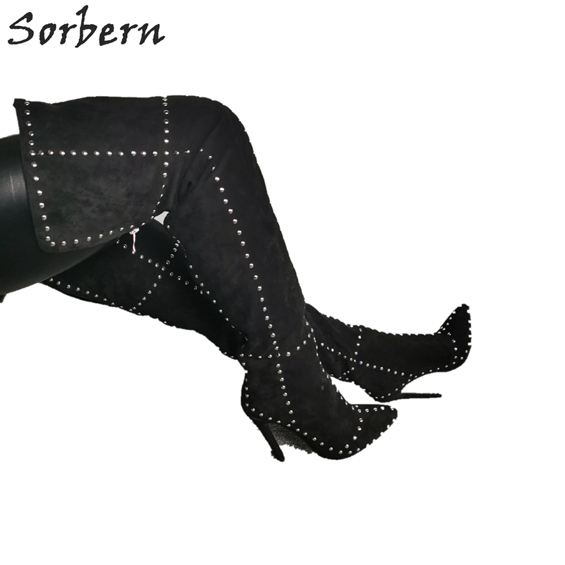 Sorbern Rivet Wide Fit Thigh B - مراجعة Women'S Shoes Vegan وسعره