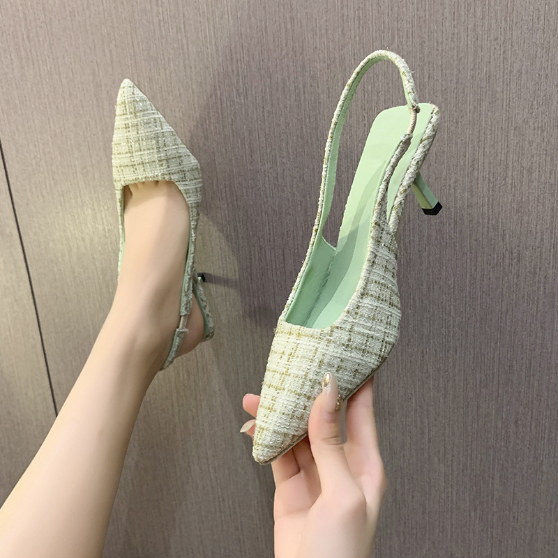 Brand Designer Slingbacks High - مراجعة Women'S Shoes Size 40 In Us وسعره