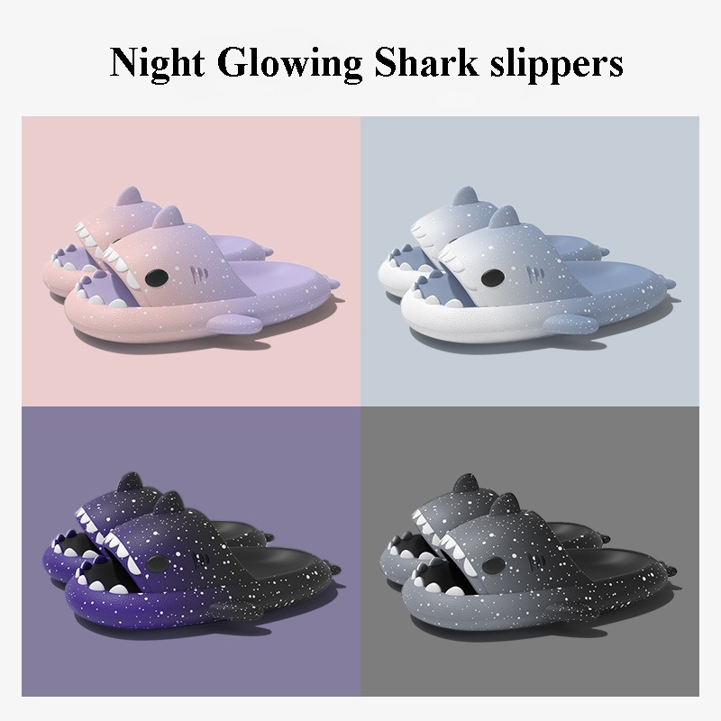 Cute Cartoon Shark Slippers Fo - مراجعة Women'S Shoes To Men'S وسعره