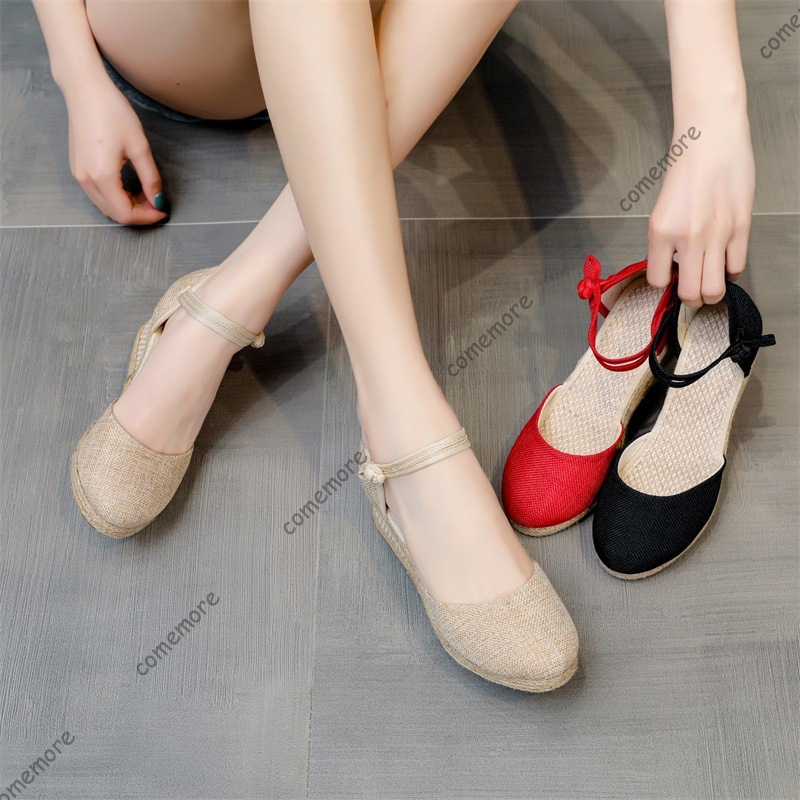 Comemore Sandals High Heel Sum - مراجعة Espadrille Wedge Shoes وسعره