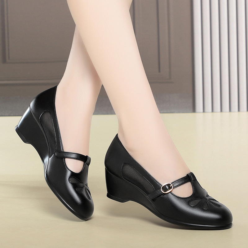 Middle Aged Women Summer Mesh  - مراجعة Women'S Shoes Non Slip وسعره