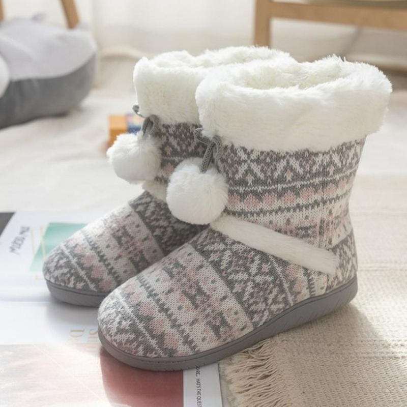 Plush Slippers Boots for Women - مراجعة Women Shoes For Winter وسعره