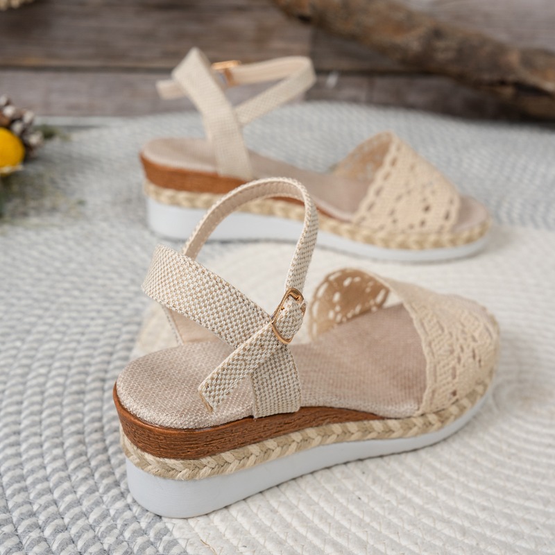 Women Lace Wedge Sandals Espad - مراجعة Espadrille Wedge Shoes وسعره
