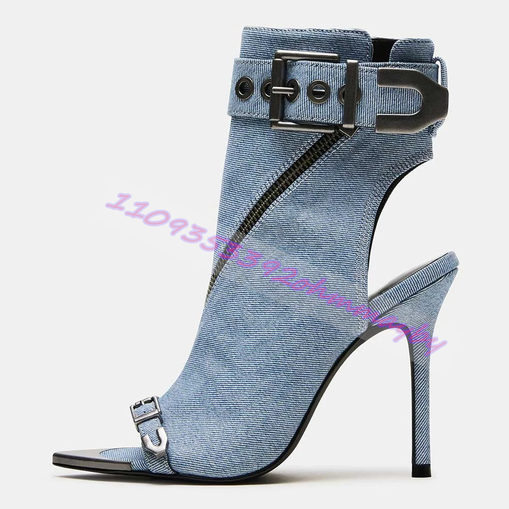 Summer Blue Denim Pointed-Toe  - مراجعة Pointed Toe Flat وسعره