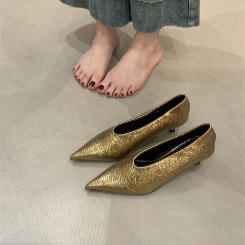 2025 Autumn New Commuter Wind  - مراجعة Pointed Toe Flat وسعره