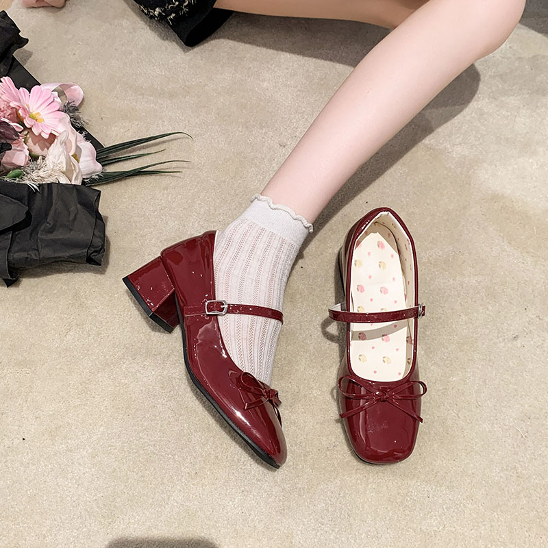 Bow-knot High-heeled Patent Le - مراجعة Patent Leather Pump وسعره