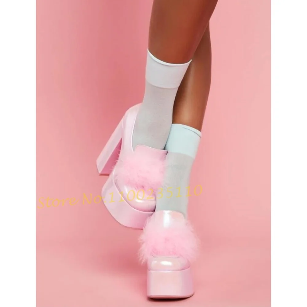 Pink Pom Platform Loafers Shoe - مراجعة Women'S Shoes Vegan وسعره