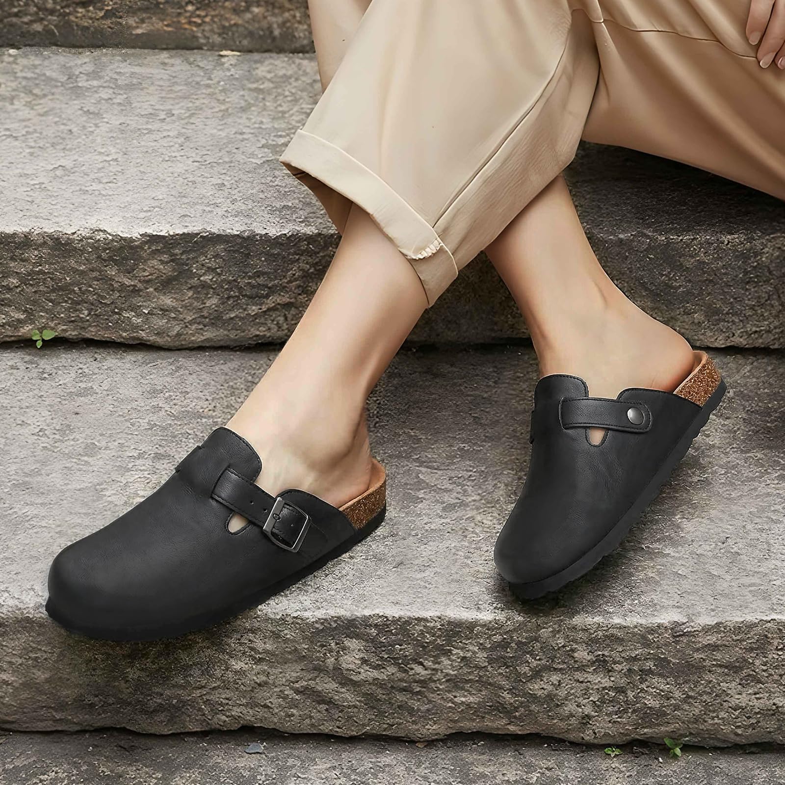 Litfun Cork Footbed Clogs Vega - مراجعة Women'S Shoes Vegan وسعره