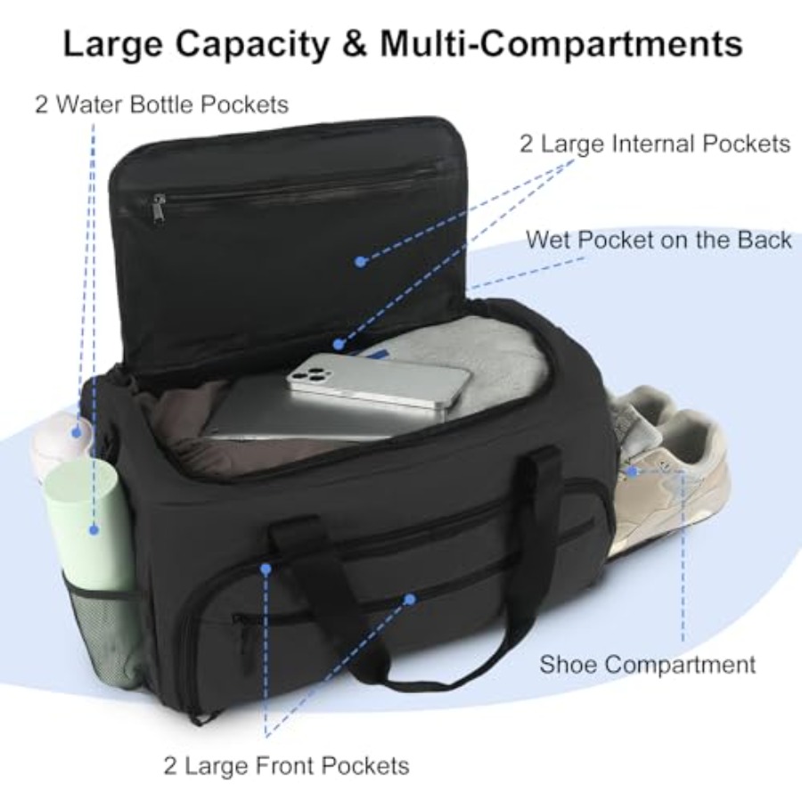 Gym Bag for Men Women, Sports  - مراجعة Women'S Shoes To Men'S وسعره