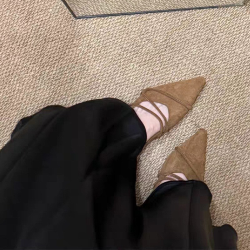Retro Flat Ballet Dance Single - مراجعة Pointed Toe Flat وسعره