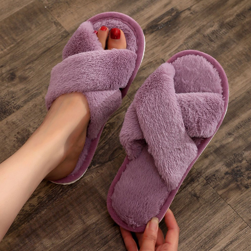 Autumn Winter Fluffy Fur Slipp - مراجعة Women Shoes For Winter وسعره
