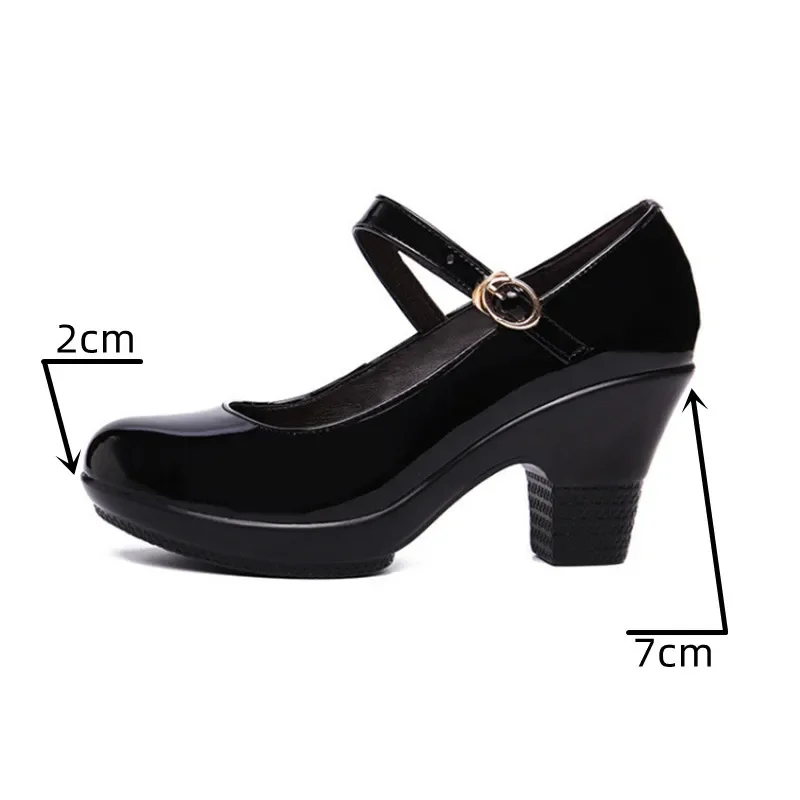 Small Size 32-43 Medium Block  - مراجعة Patent Leather Pump وسعره