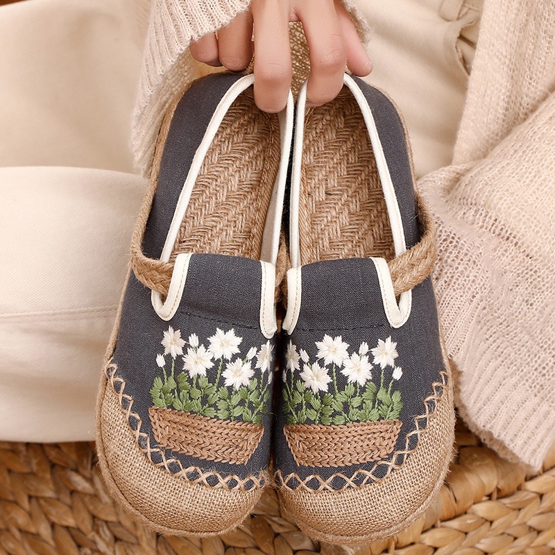 Veowalk Flowers Embroidered Wo - مراجعة Women'S Shoes Vegan وسعره