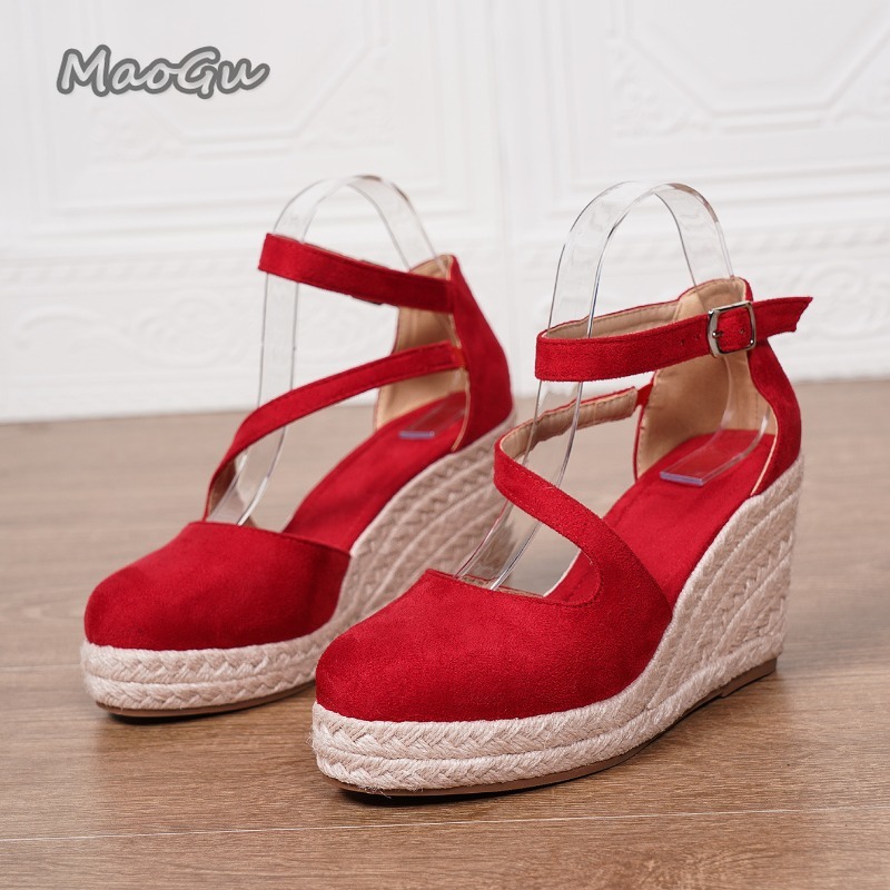 34-43Size Women's Espadrille W - مراجعة Espadrille Wedge Shoes وسعره