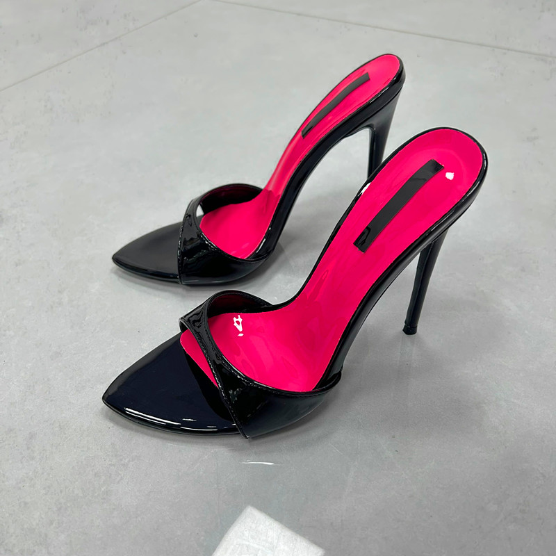 Woman Stilettos 12cm Slipper S - مراجعة Patent Leather Pump وسعره