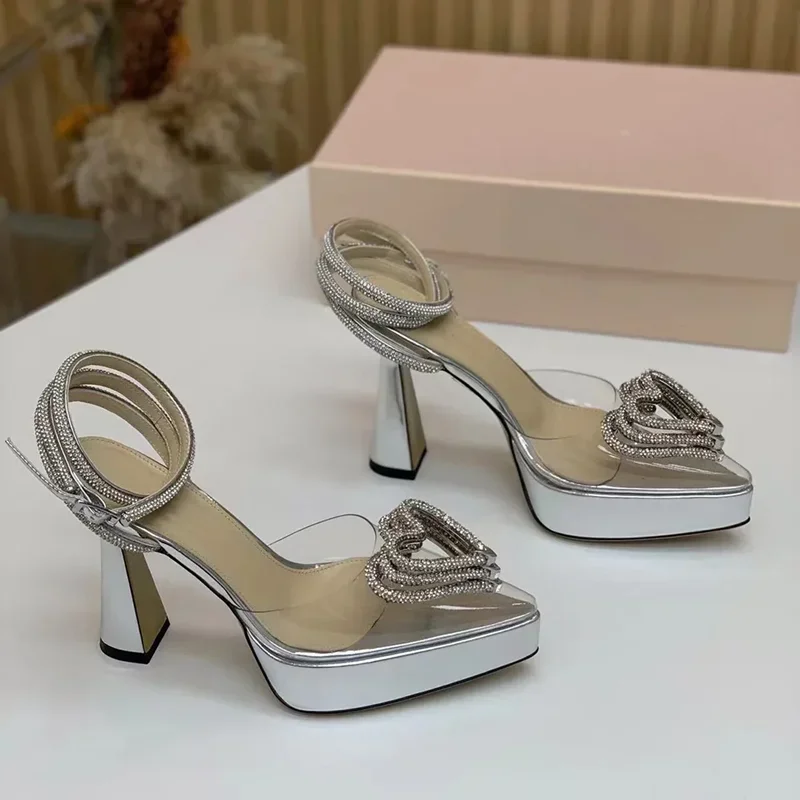 Platform Crystal Love Decorati - مراجعة Pointed Toe Flat وسعره